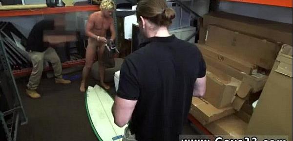  Straight guys save cum gay Blonde muscle surfer fellow needs cash